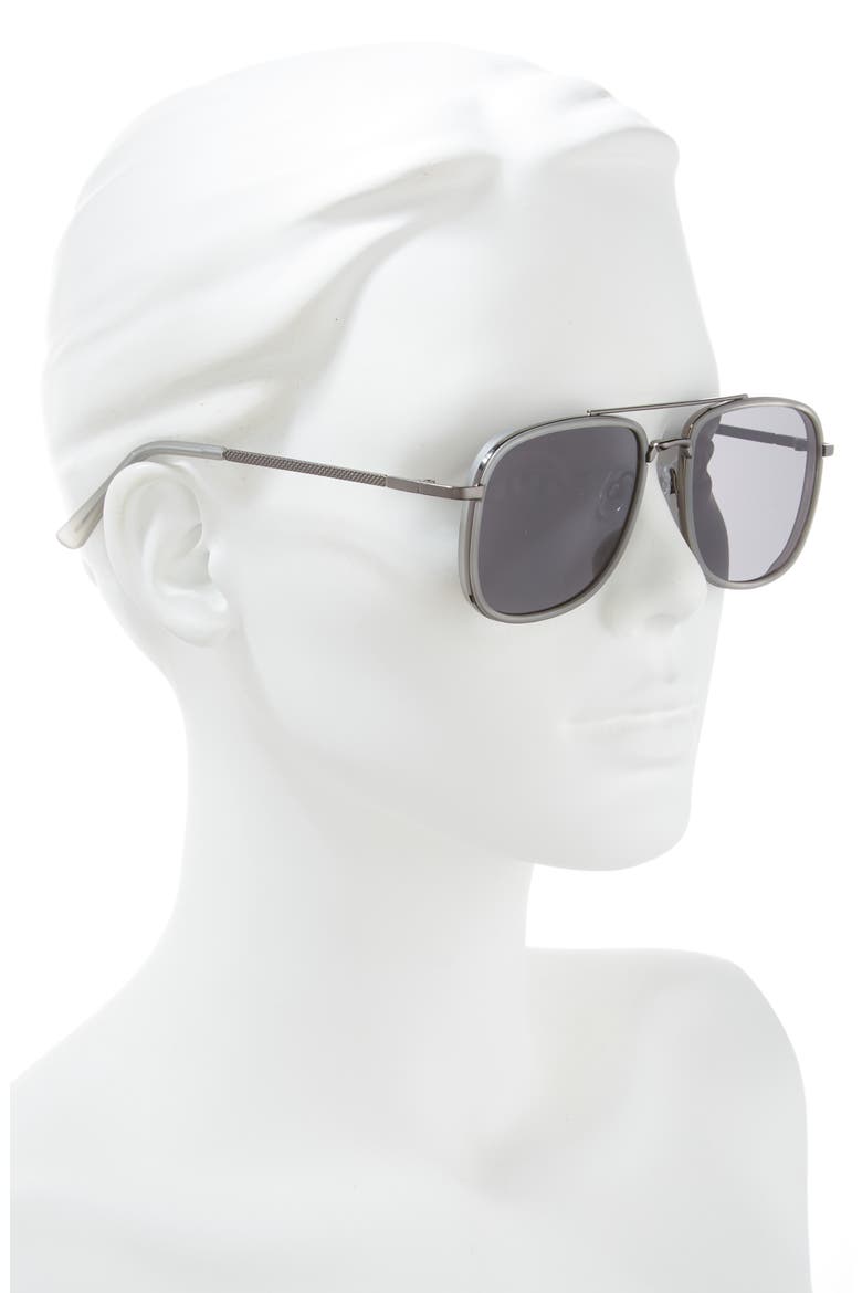 54mm Navigator Sunglasses, Alternate, color, GUNMETAL/ GREY
