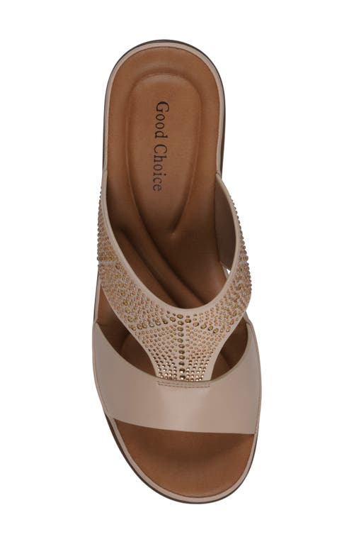 Gc Shoes Everi Wedge Sandal In Beige