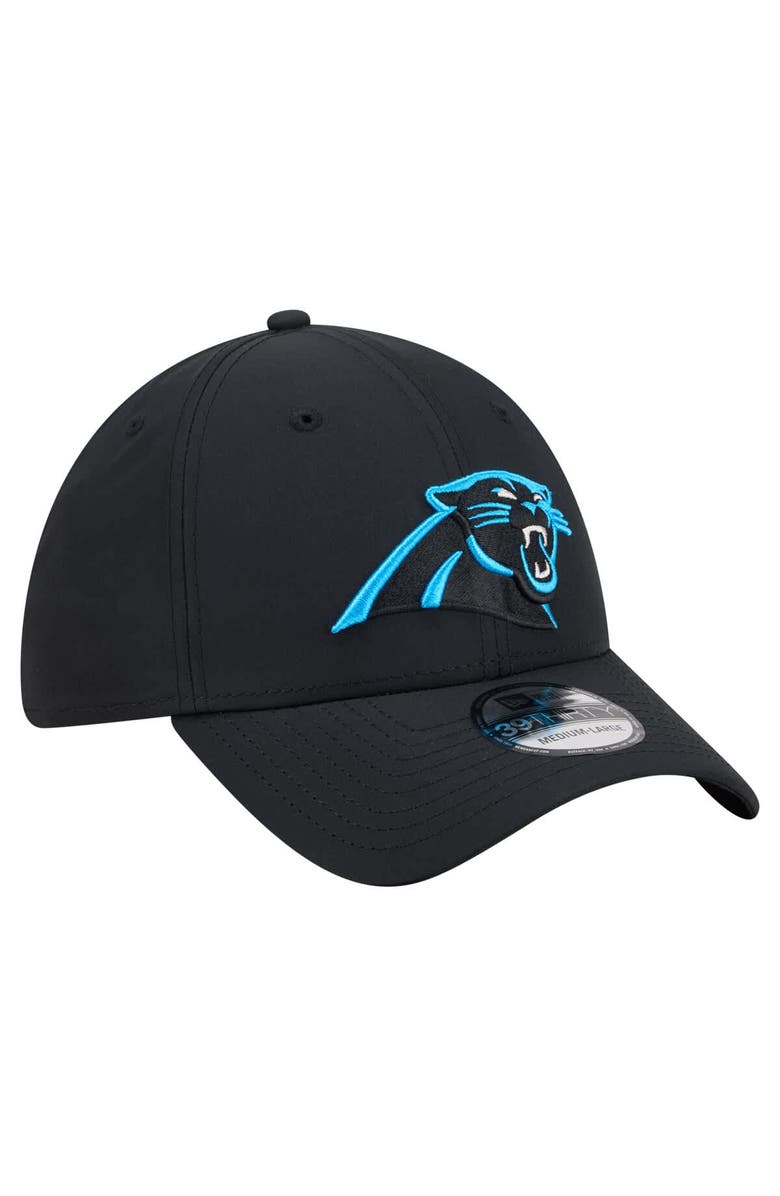New Era Men's New Era Black Carolina Panthers Core Team 39THIRTY Flex Hat, Alternate, color, Black