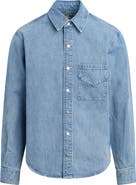 Hudson Jeans Denim Snap-Up Shirt