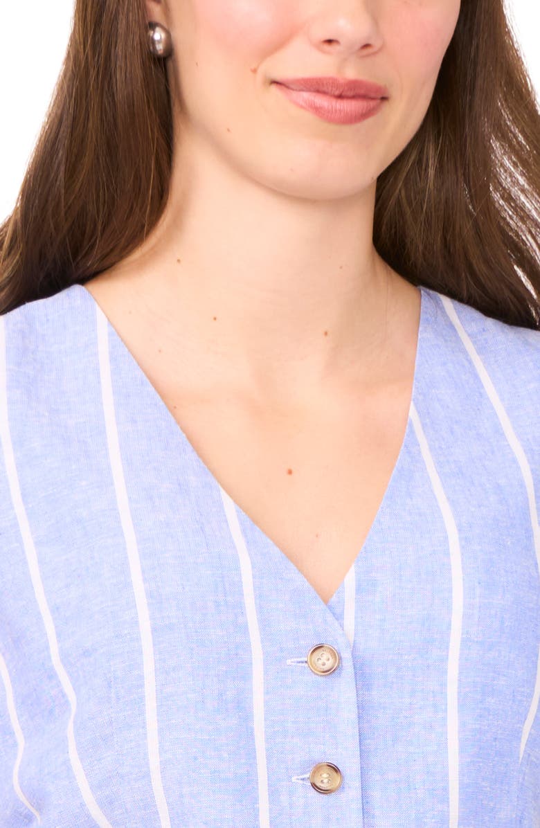 Halogen<sup>®</sup> Stripe Linen Blend Vest, Alternate, color, Ultramarine