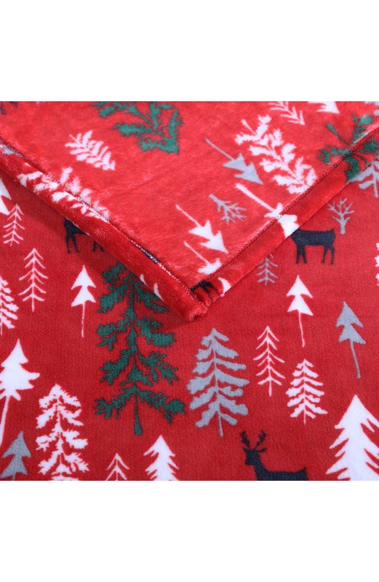 Eddie Bauer Deer Woods Plush Throw Blanket, Alternate, color,