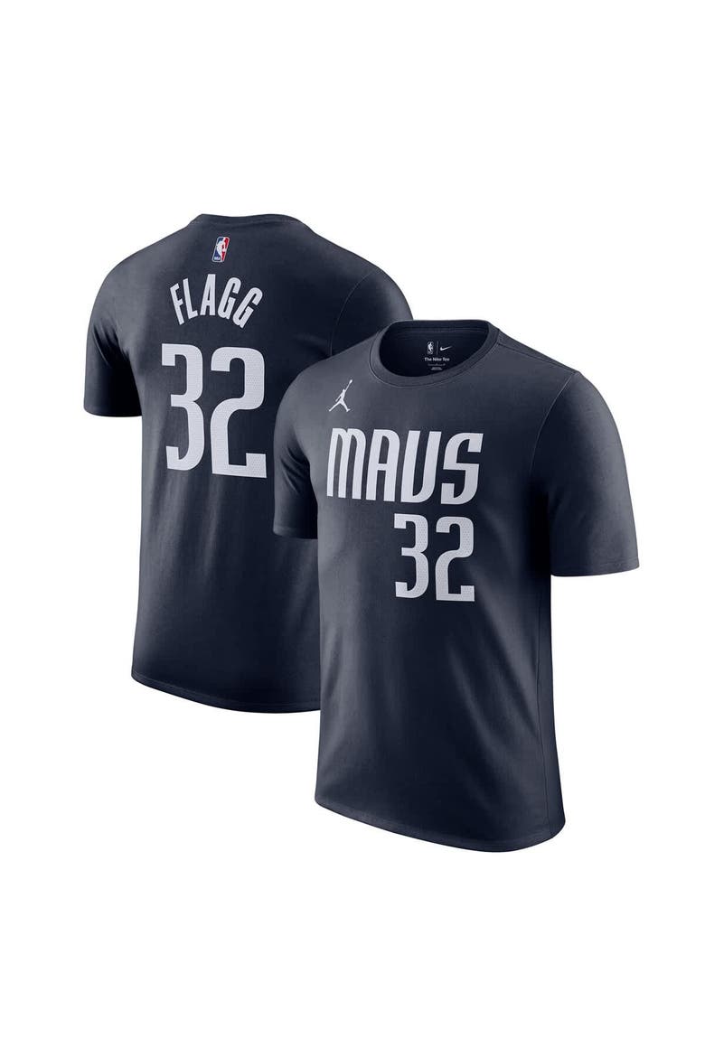 Men's Jordan Brand Cooper Flagg Navy Dallas Mavericks 2025 NBA Draft First Round Pick Statement Edition Name & Number T-Shirt, Main, color, Navy