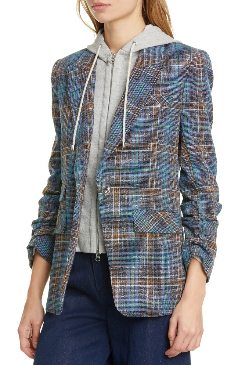Veronica Beard Martel Plaid Dickey Jacket, Alternate, color, 