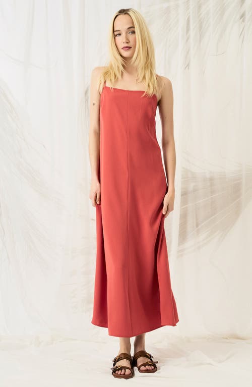 Luxely Tank Dress In Cranberry