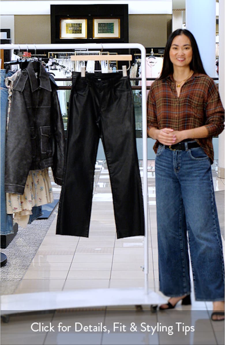 Kelsey Coated High Waist Raw Hem Kick Flare Jeans, sales video thumbnail