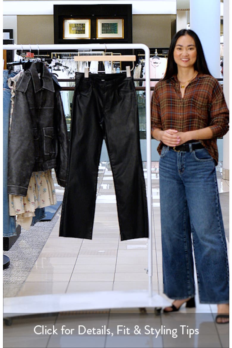 Kelsey Coated High Waist Raw Hem Kick Flare Jeans video