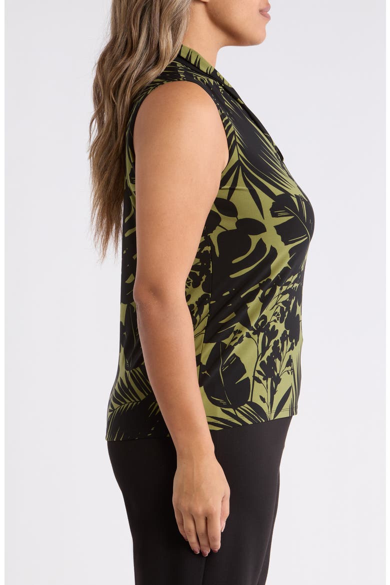 Floral Print Sleeveless Top, Alternate, color, BAY LEAF MULTI