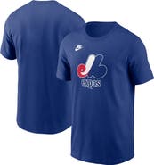 Nike Men's Nike Royal Montreal Expos Cooperstown Collection Team Logo T-Shirt