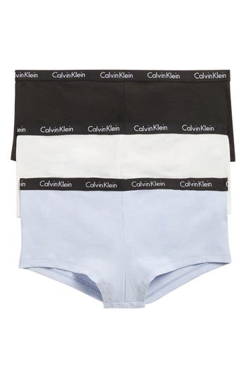 Calvin Klein 3-pack Rib Knit Boyshorts In Multi