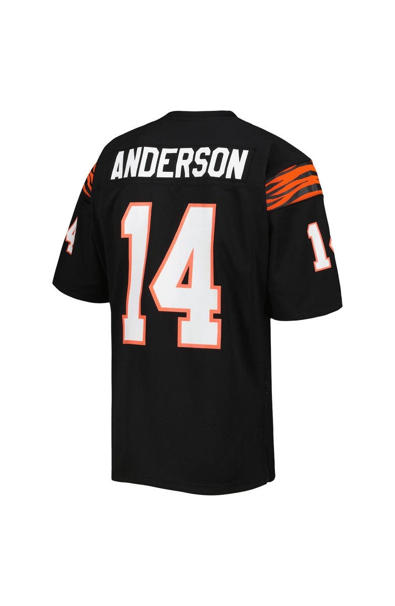 Mitchell & Ness Men's Mitchell & Ness Ken Anderson Black Cincinnati Bengals 1981 Authentic Throwback Retired Player Jersey, Alternate, color, Black