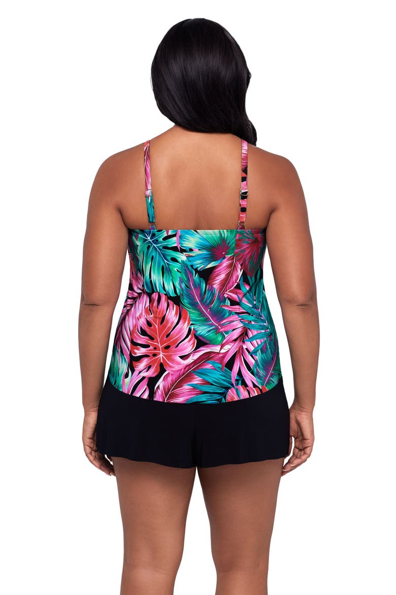 Hank Control Swim Romper with Pockets, Alternate, color, Hot Tropics