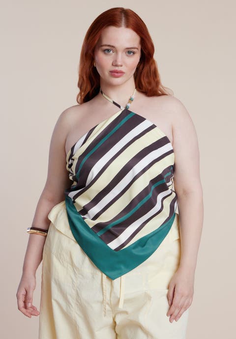 Halter Scarf Top (Plus)