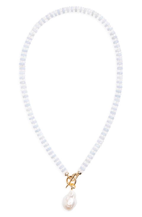 Pearl Isle Beaded Toggle Necklace