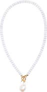 Lizzie Fortunato Pearl Isle Beaded Toggle Necklace
