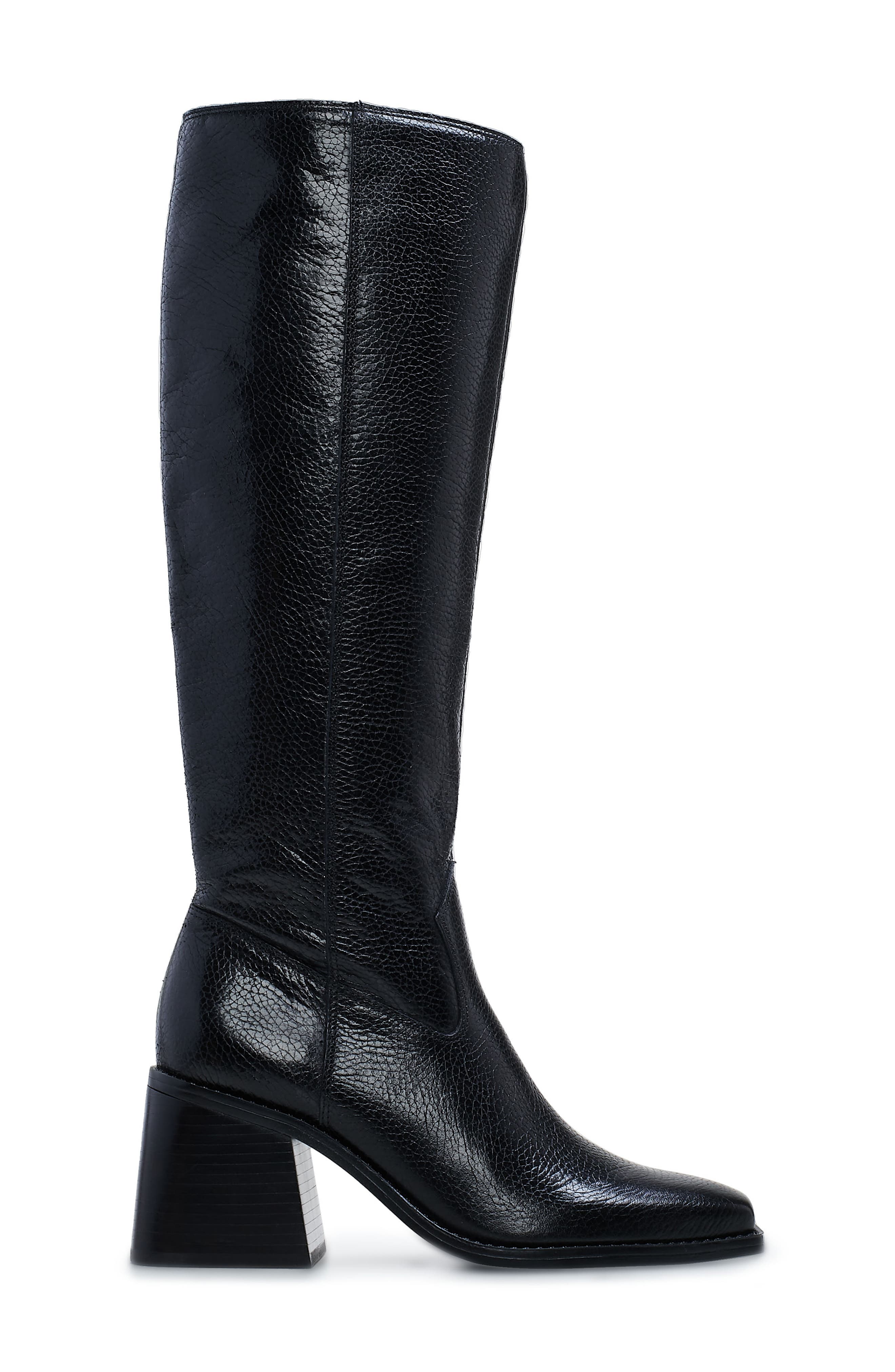 Vince Camuto Sangeti Knee High Boot, Alternate, color, Black Pebbled
