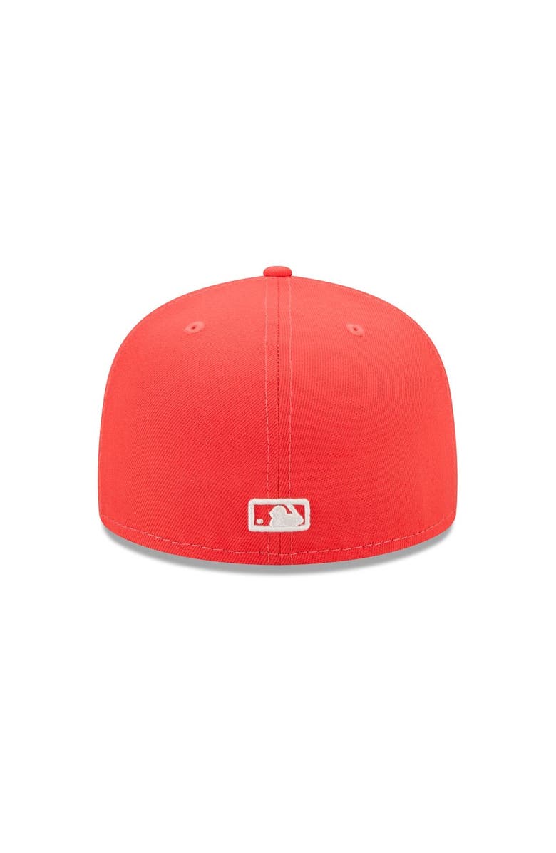 New Era Men's New Era Red Minnesota Twins Lava Highlighter Logo 59FIFTY Fitted Hat, Alternate, color,