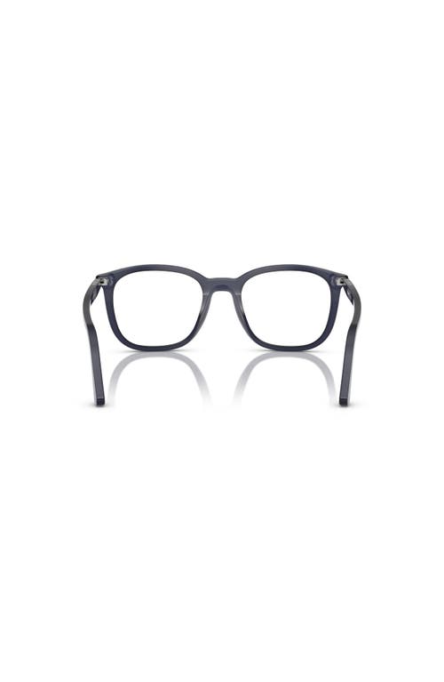 Persol 50mm Rectangle Optical Glasses In Black