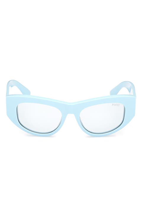 54mm Geometric Sunglasses