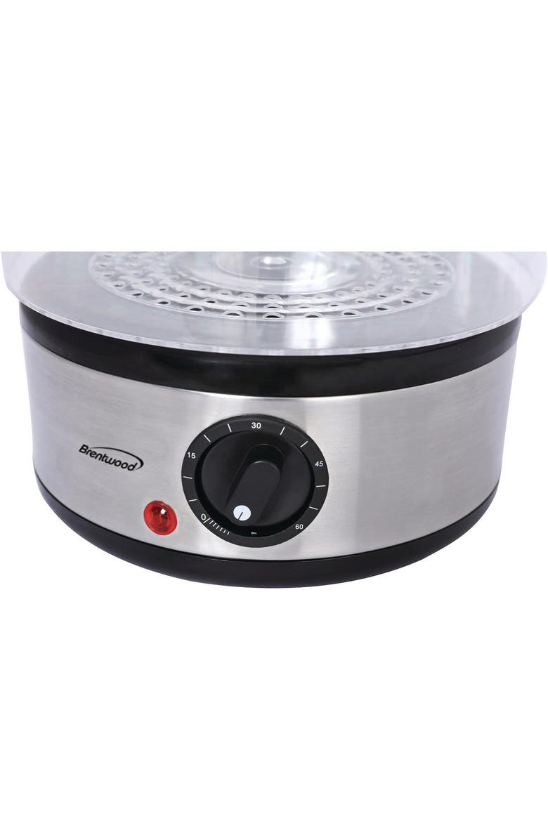 Brentwood Food Steamer, Alternate, color, Stainless Steel