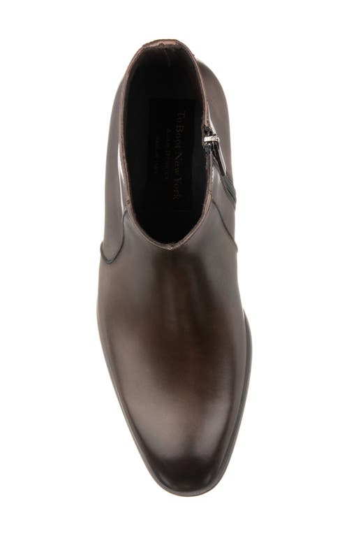 To Boot New York Wright Plain Toe Zip Boot In Brown
