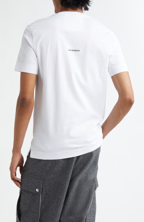 Givenchy Slim Fit 4g Embroidered Cotton T-shirt In White