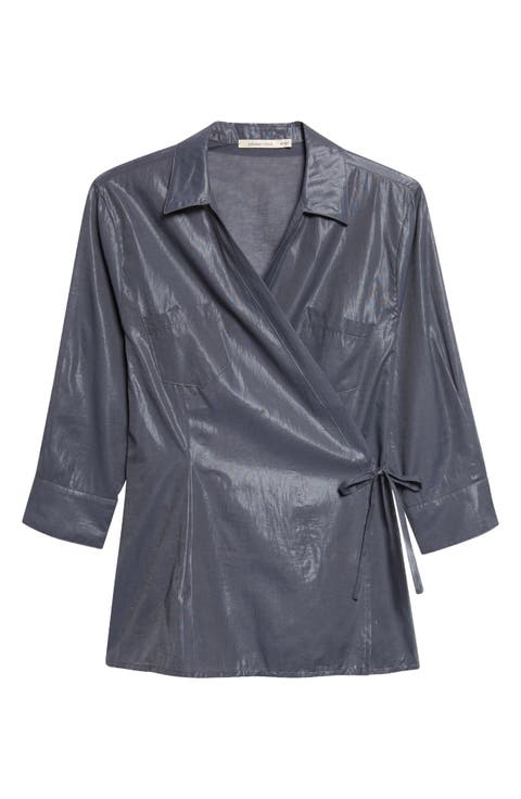 Ricer Organic Cotton Blend Wrap Shirt