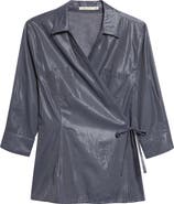 Paloma Wool Ricer Organic Cotton Blend Wrap Shirt