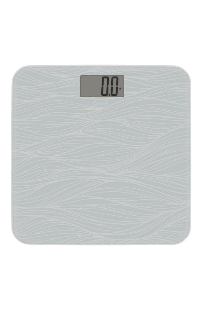 ESCALI Glass Waves Bathroom Scale, Main, color, Grey
