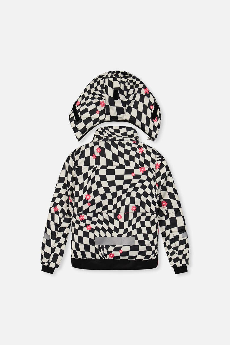 Teknik Checkered Jacket & Pants Two Piece Snowsuit, Alternate, color, Bright Pink and Checkered