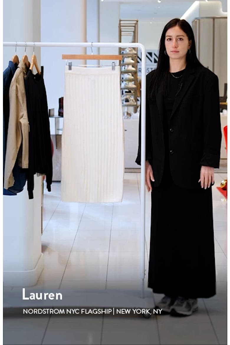 Rib Midi Sweater Skirt video