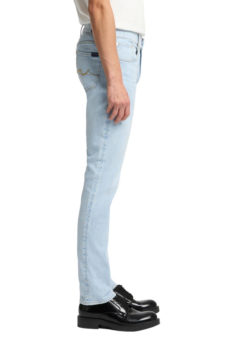 7 For All Mankind Slimmy Tapered Slim Fit Jeans, Alternate, color, Studio Blue