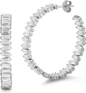 SPHERA MILANO Baguette Hoop Earrings