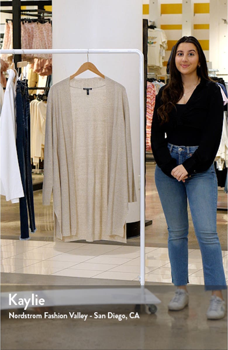 Longline Organic Linen & Organic Cotton Cardigan, sales video thumbnail