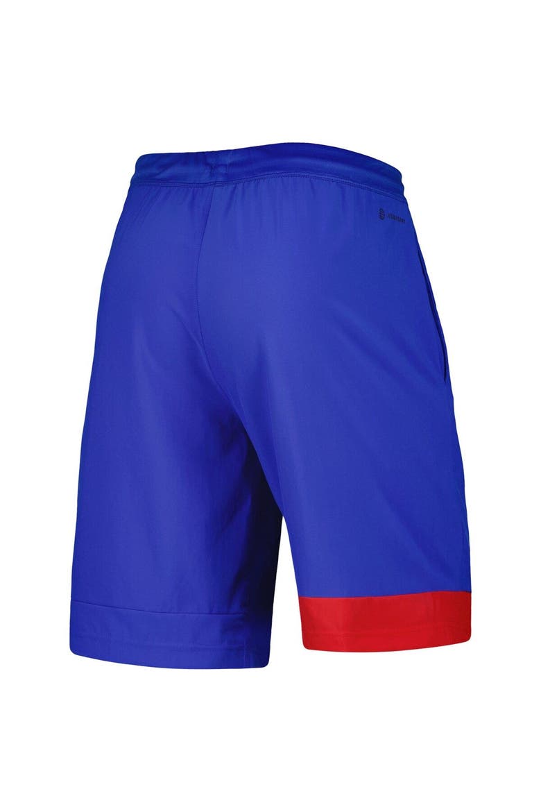 Men's adidas Royal Kansas Jayhawks Training Shorts, Alternate, color, Royal