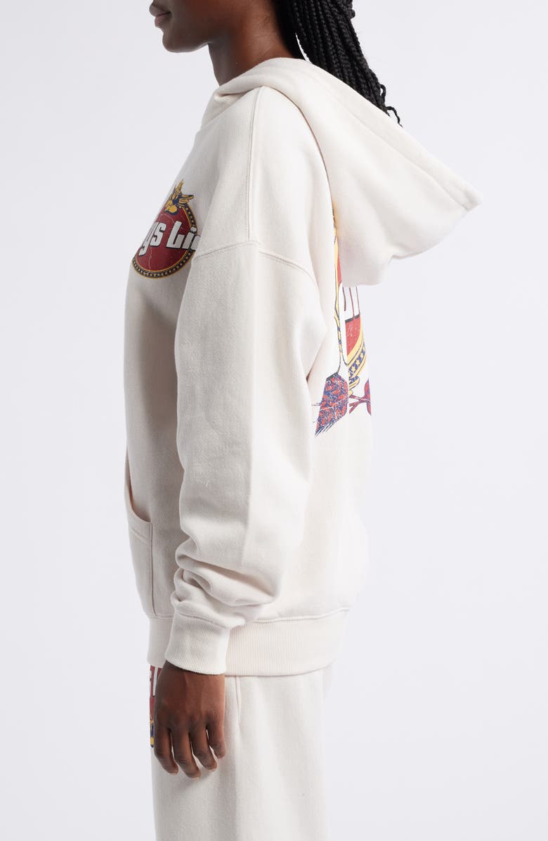 BOYS LIE Breakfast Beers Racer Oversize Graphic Hoodie, Alternate, color,