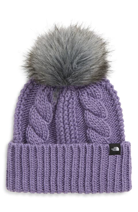 Kids Oh Mega Beanie with Faux Fur Pom