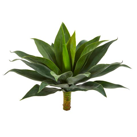 19-in Large Agave Artificial Plant (Set of 2)