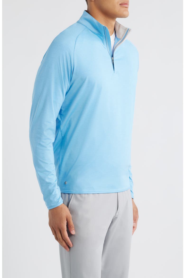 Crown Crafted Stealth Performance Quarter Zip Pullover, Alternate, color, BLUE TOPAZ