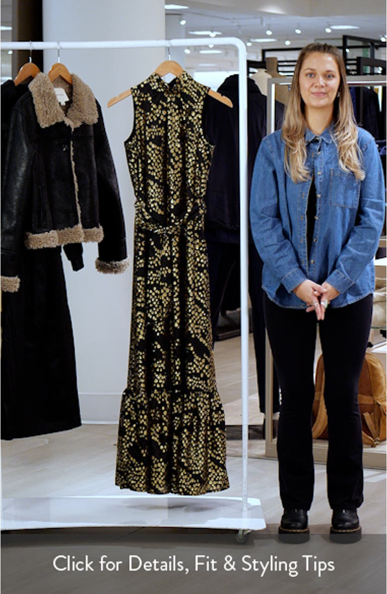 Metallic Dot Chiffon Gown, sales video thumbnail