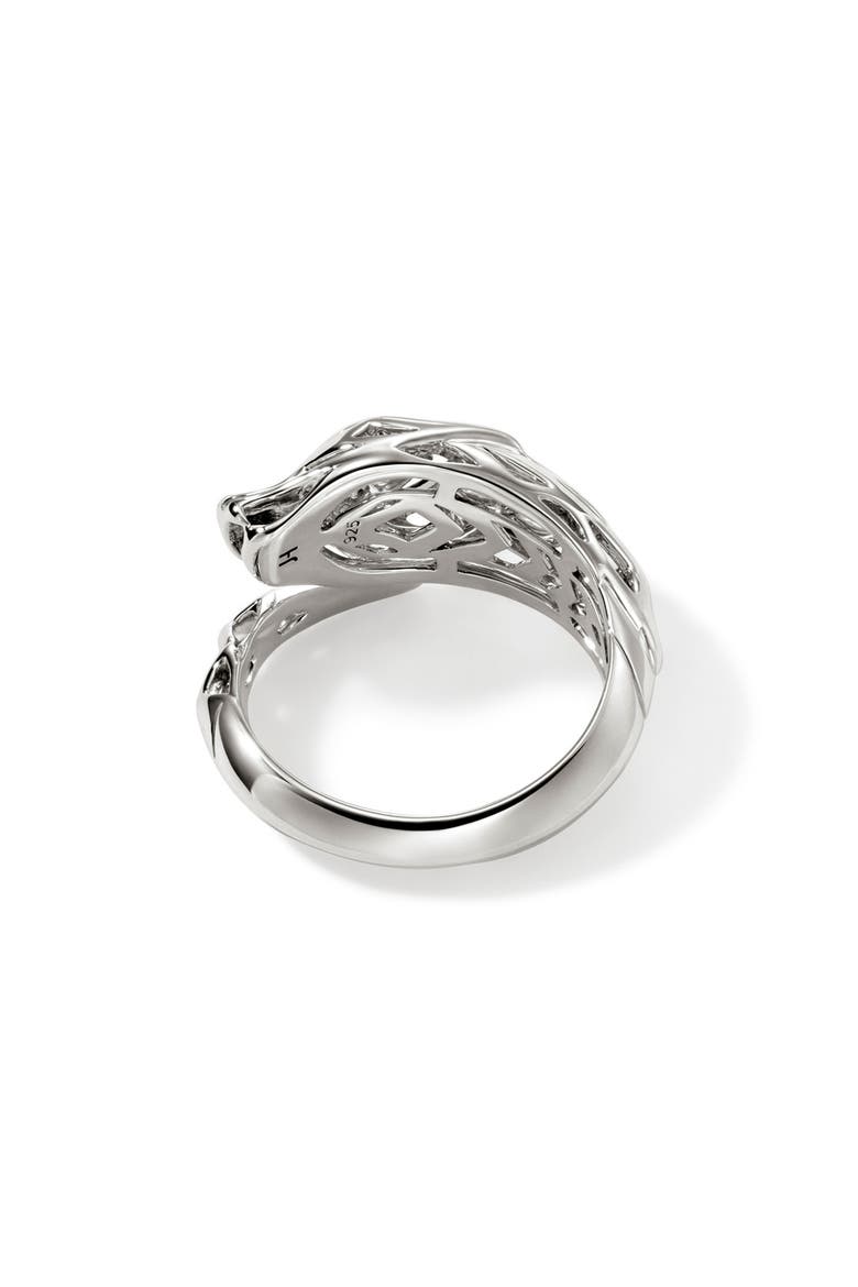Naga Bypass Ring, Alternate, color, SILVER