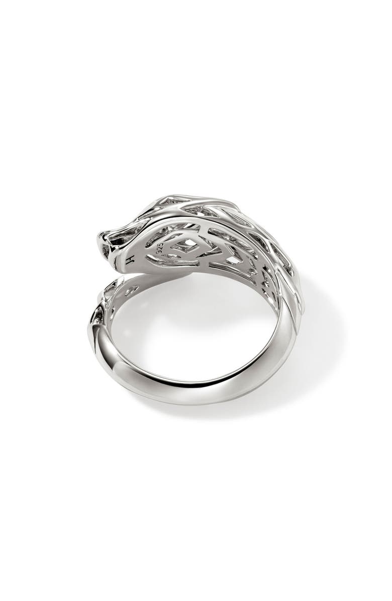John Hardy Naga Bypass Ring, Alternate, color, Silver