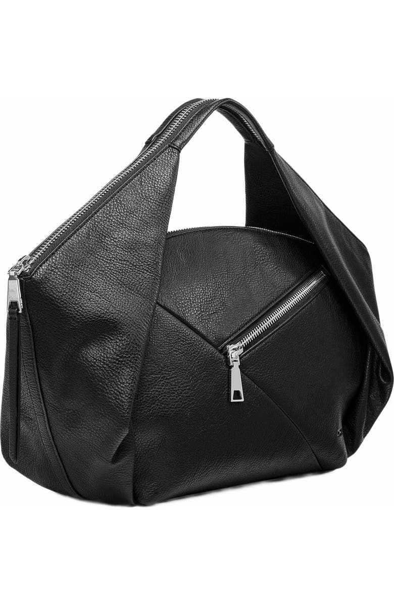 DKNY Monroe Satchel, Alternate, color, Black/Silver