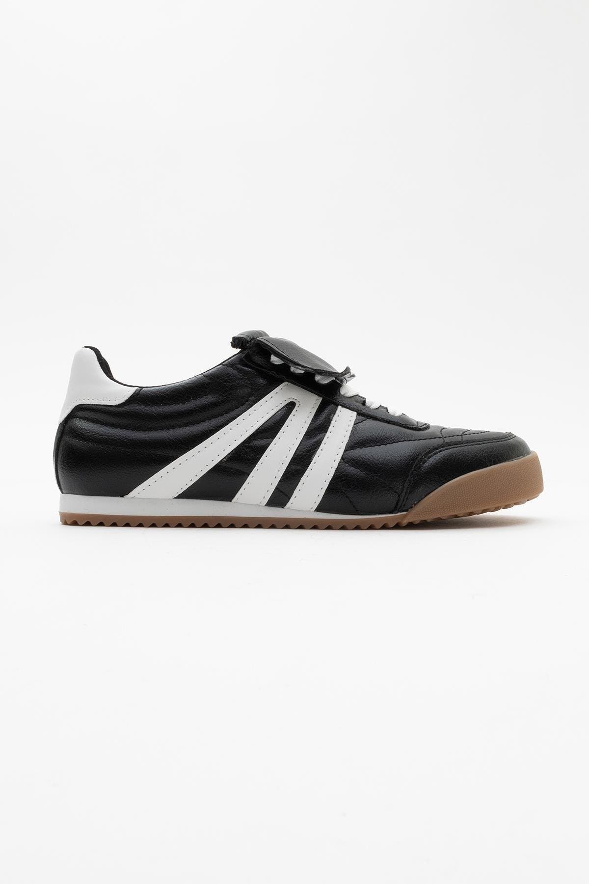Bria Sneakers, Alternate, color, Black Faux Leather