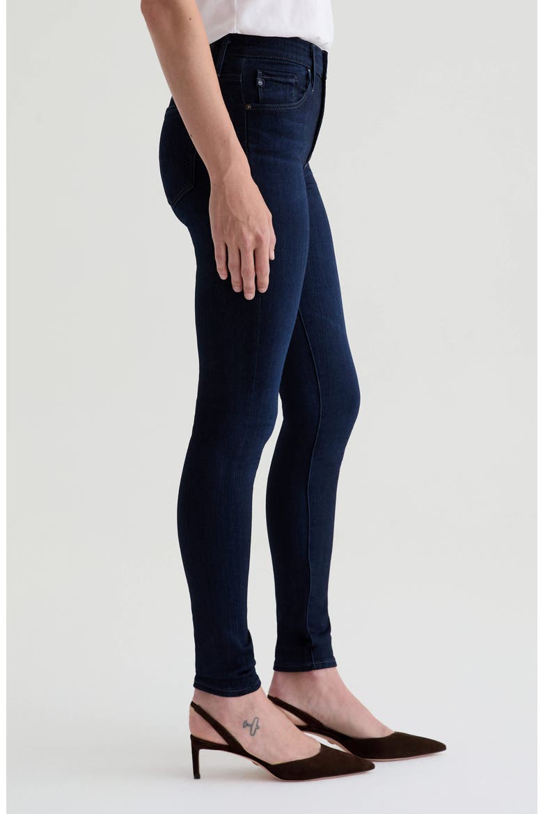 Farrah Mid Rise Skinny Jeans (Nordstrom Exclusive), Alternate, color, BLUE BASIN