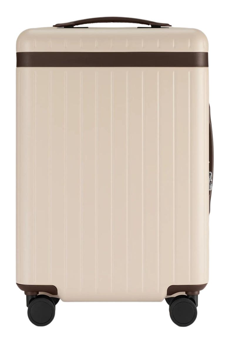 The Carry-on Zipped Suitcase, Main, color, Sand / Chocolate