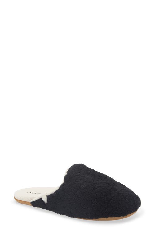 Olukai Hale Slip-on Genuine Shearling Mule In Black