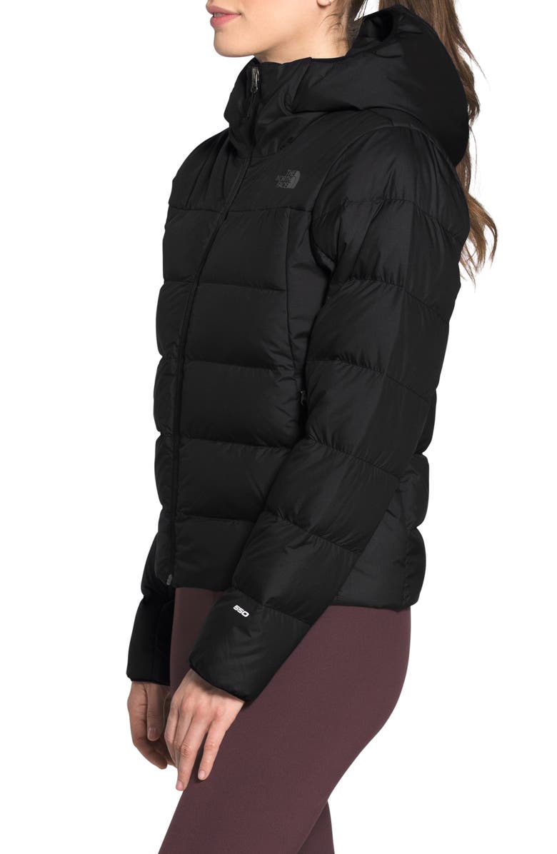 The North Face Valle Hooded 550 Fill Power Down Coat, Alternate, color, 