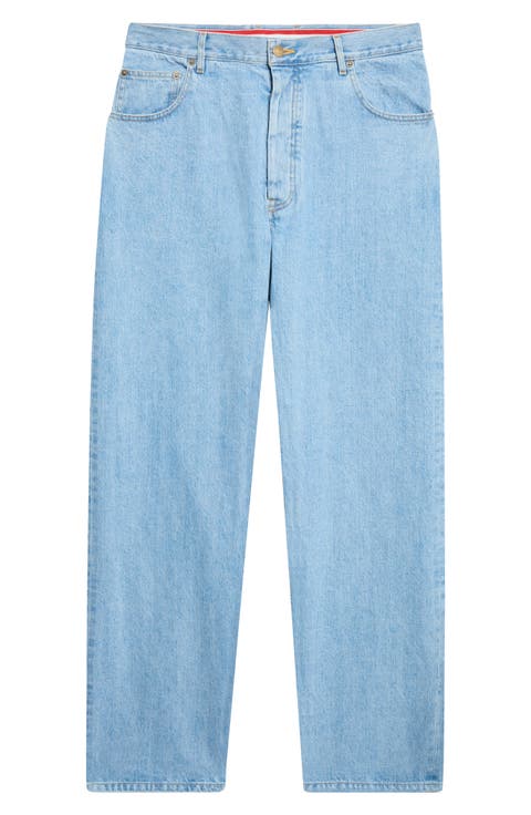 Straight Leg Selvedge Denim Jeans