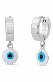 Evil Eye Huggie Hoop Earrings